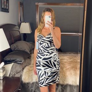 MmLondon Times Animal Print Dress Sleeveless Dress, Size 4